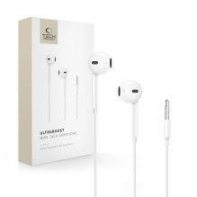 Tech-Protect Ultraboost Core Mini Jack Wired Headphones - White