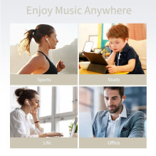 „Tech-Protect Ultraboost Core“ laidinės ausinės su mini lizdu – baltos