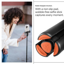 Spigen S541W Bluetooth Selfie Stick - Black