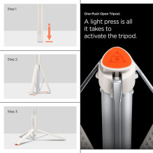 „Spigen S541W“ „Bluetooth“ asmenukių lazda – balta