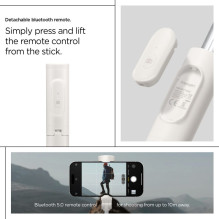 „Spigen S541W“ „Bluetooth“ asmenukių lazda – balta