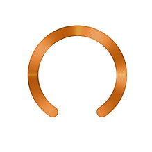 „Tech-Protect MMP-210 MagSafe“ 2 magnetinių žiedų pakuotė – oranžinė / juoda