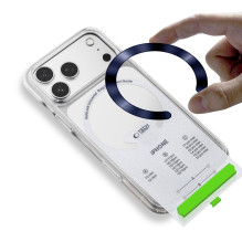 „Tech-Protect MMP-210 MagSafe“ 2 magnetinių žiedų pakuotė – sidabrinė / tamsiai mėlyna