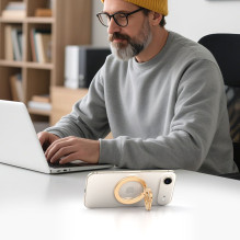 „Tech-Protect MMR400 Lamano“ magnetinis telefono žiedas – auksinis