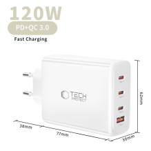 Tech-Protect NC120W-GAN 4-Port 120W Wall Charger - White