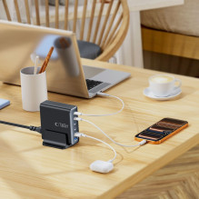 Tech-Protect DC160W-GAN 6-Port 160W Wall Charger - Black