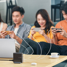 Tech-Protect DC160W-GAN 6-Port 160W Wall Charger - Black