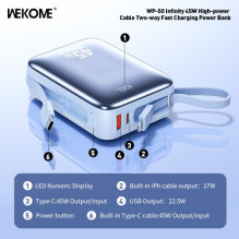 External battery WK Design "WP-50" white 20000mAh (45W)