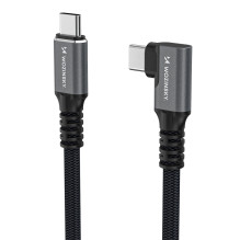 Wozinsky WPS3-UY41S USB-C Thunderbolt 4 240W 1m 4K Angled Cable - Black