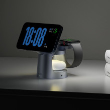 Tech-Protect QI2.2-25W-A48 3in1 Magnetic Wireless Charger - Navy Blue