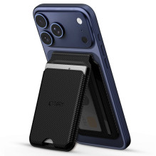 „Tech-Protect MagWallet“ stovas, „MagSafe“ magnetinė telefono dėklas – juodas