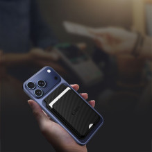 „Tech-Protect MagWallet“ stovas, „MagSafe“ magnetinė telefono dėklas – juodas