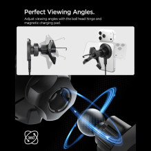 Spigen EV15MAQ Essential Qi2 MagSafe Car Air Vent Holder - Black