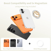 Tech-Protect MMR700 Lamano MagSafe Magnetic Phone Holder - Gray and Gold