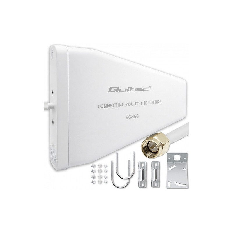 4G / 5G LTE antena, 9 dBi, kryptinė, skirta naudoti lauke, N tipo kištukas, atspari vandeniui, 3 m laidas