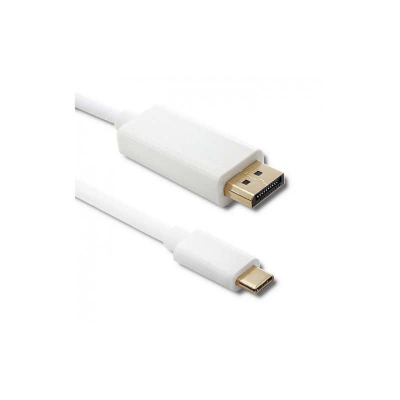 Qoltec Displayport Alternate mode, USB 3.1 type C male, Displayport male, 5K, 1m