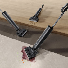 UWANT D600 vertikalus dulkių siurblys su šlapio ir sauso valymo funkcija - juodas