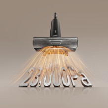 UWANT D600 vertikalus dulkių siurblys su šlapio ir sauso valymo funkcija - juodas