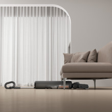 UWANT D600 vertikalus dulkių siurblys su šlapio ir sauso valymo funkcija - juodas