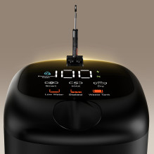 UWANT D600 upright vacuum cleaner with wet and dry mopping function - black