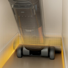 UWANT D600 upright vacuum cleaner with wet and dry mopping function - black