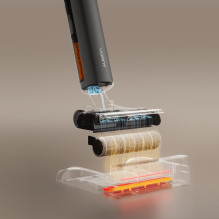 UWANT D600 upright vacuum cleaner with wet and dry mopping function - black