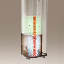 UWANT D600 upright vacuum cleaner with wet and dry mopping function - black