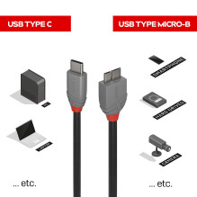 USB Laidas - LINDY Anthra...