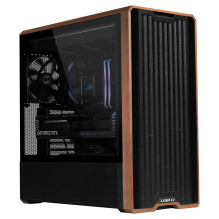 Korpusas, LIAN LI, ATX / micro ATX / EATX / SSI EEB, Juodas, Midi Tower, LAN217X, G99.LAN217X.00