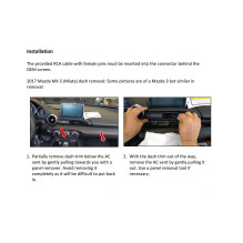 Adapter for Mazda 2015 rear view camera - Radio 7 inches