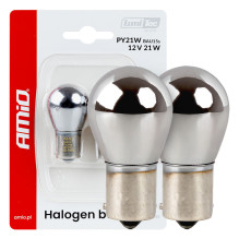 Halogeninės lemputės PY21W 12V21W BAU15S LumiTec chromo oranžinės spalvos 2 vnt. AMIO-04629