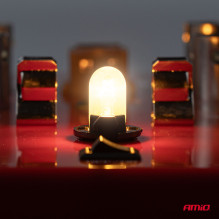 Halogeninės lemputės WY5W 12V5W LumiTec oranžinės chromuotos 2 vnt. AMIO-04626