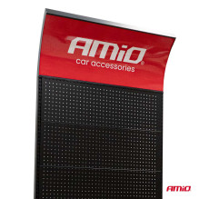 Steel Display with Hooks, 20 Single 30 Double