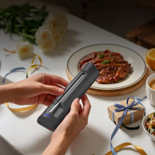 „Meatmeet S Pro“ virtuvės termometras su „Bluetooth“ / „WiFi“ programėle kepsninei, orkaitei, rūkyklai – pilkas