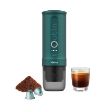 OUTIN Nano Espresso Machine, model OTEM-01, color Outin Teal