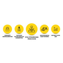 XRIDER XR00FL01 Segmented Folding Bike Lock for Frame