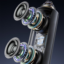 Dudao Y21Pro Wireless Speaker with RGB Backlight Bluetooth 5.3 - Black