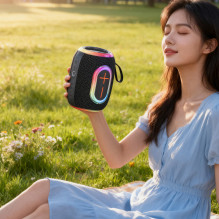 Dudao Y22 Wireless Speaker with RGB Backlight Bluetooth 5.3 - Black