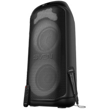 Garsiakalbis SVEN PS-1050, juodas (200 W, TWS, Bluetooth, FM, USB, microSD, LED ekranas, 7200 mAh)