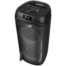 Garsiakalbis SVEN PS-1050, juodas (200 W, TWS, Bluetooth, FM, USB, microSD, LED ekranas, 7200 mAh)