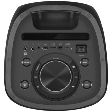 Garsiakalbis SVEN PS-1050, juodas (200 W, TWS, Bluetooth, FM, USB, microSD, LED ekranas, 7200 mAh)