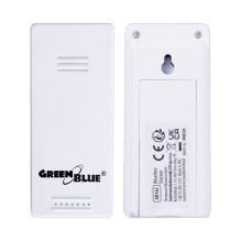 GreenBlue wireless weather station, IN / OUT temperature, clock, °C / °F selectable, range up to 60 m, GB162