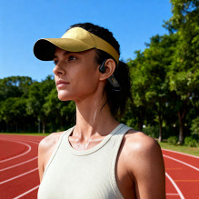 Dudao U22 Bluetooth 5.2 Bone Conduction Headphones with Headband - Black