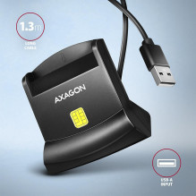 CARD READER STAND SMARTCARD / ID / USB2.0 1.3M CRE-SM4N AXAGON