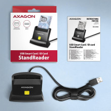 CARD READER STAND SMARTCARD / ID / USB2.0 1.3M CRE-SM4N AXAGON