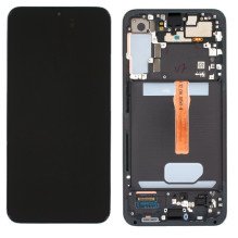 Ekranas Samsung S906 S22 Plus su lietimui jautriu stikliuku ir rėmeliu Black originalus (service pack)