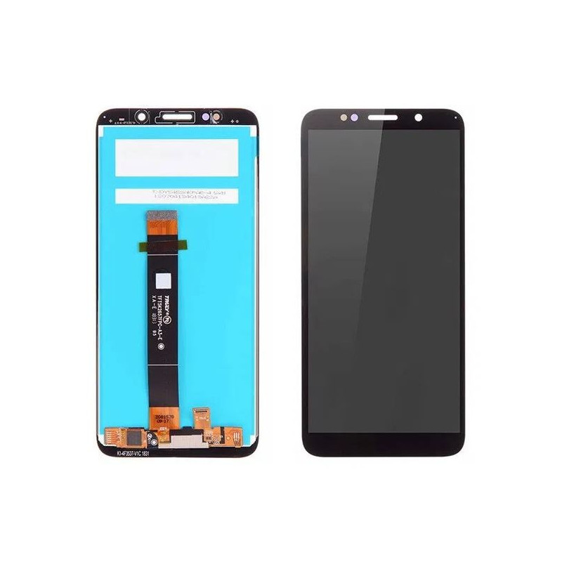 Ekranas Huawei Y5p 2020 / Honor 9S su lietimui jautriu stikliuku Black HQ