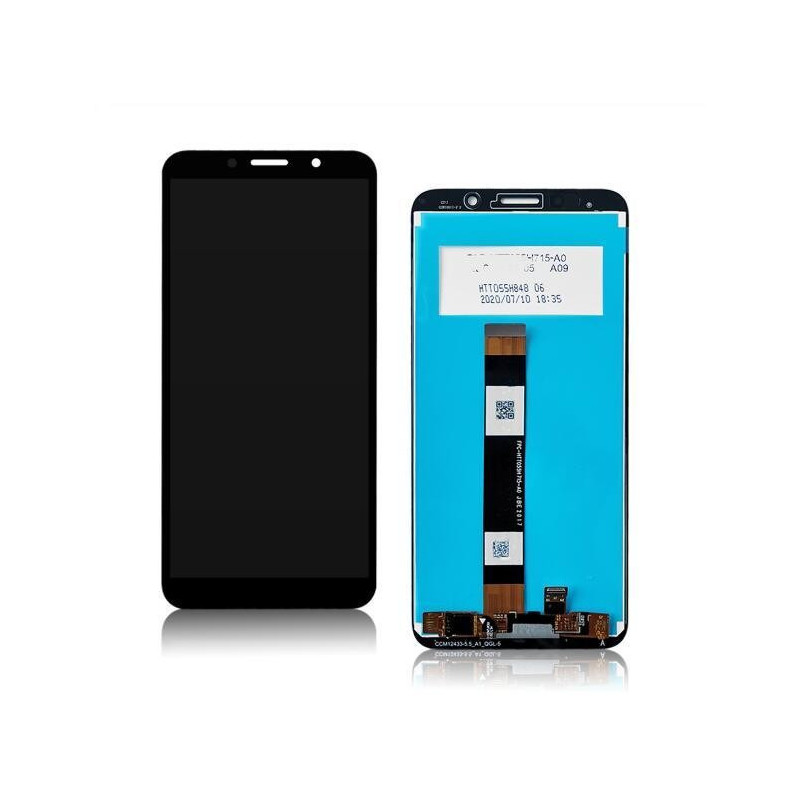 Ekranas Huawei Y5p 2020 / Honor 9S su lietimui jautriu stikliuku Black ORG