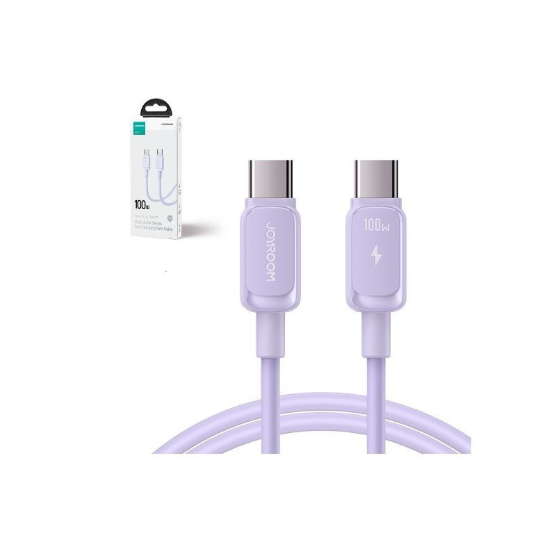 USB kabelis JOYROOM (S-CL020A14) "USB-C (Type-C) to Lightning Cable" (20W 1.2m) violetinis