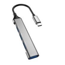 USB-C šakotuvas Dudao (A16T) (1xUSB 3.0 3xUSB 2.0) juodas